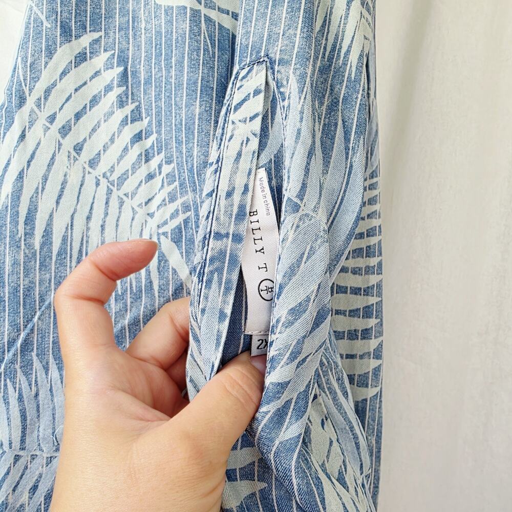 Billy T Bomber Jacket Women's Plus Size 2X Blue Lightweight Relaxed Fit NWT - Picture 2 of 8